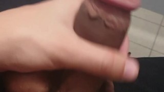 I’VE GOT HARD AT WORK AND CUMMED, PUBLIC CUMSHOT