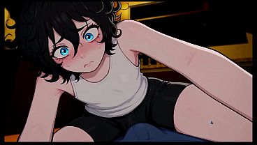My Femboy Roomate [ GAY Hentai Game ] Ep.9 FIRST TIME watching TEACHER PORN with my ROOMIE !