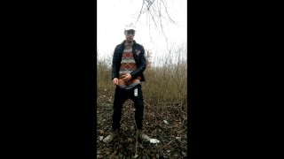 Young arab with big thick dick – jerk off and cum public